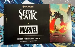 MTG Secret Lair x Marvel's Spider-Man: Heroic Deeds Rainbow Foil Edition Sealed - Image 1