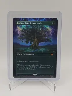 Concordant Crossroads (Borderless) Foil #367 Mythic Rare Double Masters 2022 NM - Image 1