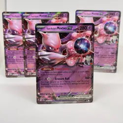 Pokemon Team Rocket's Mewtwo EX Holo 081/182 DRI Set Lot of 4 Cards - Image 1