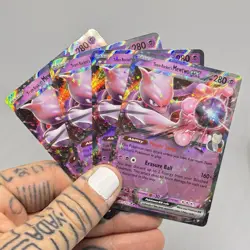 Pokemon Team Rocket's Mewtwo EX Holo 081/182 DRI Set Lot of 4 Cards - Image 4