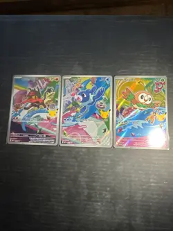 Rowlet Litten Popplio MEP 043 044 045 Pokemon 30th Anniversary First Partner Set - Image 1