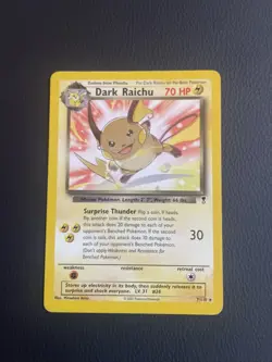 Dark Raichu 7/110 Legendary Collection Non Holo Pokemon Card LP/ NM - Image 1