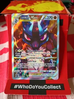 🔥 Pokemon Lucario VSTAR SWSH291 Full Art BLACK STAR Promo – Sword & Shield 🔥 - Image 1