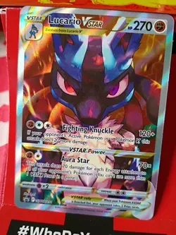 🔥 Pokemon Lucario VSTAR SWSH291 Full Art BLACK STAR Promo – Sword & Shield 🔥 - Image 5