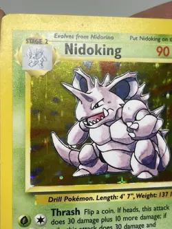 Pokemon TCG Nidoking Base Set Holo Rare 11/102 MP - Image 4