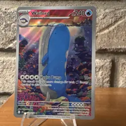 Pokemon TCG Wailord Illustration Rare Full Art Holo Paradox Rift 192/159 240 HP - Image 1