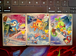 Pokemon TCG First Partner IR Turtwig Chimchar Piplup 30th Anniversary Lot NM - Image 1
