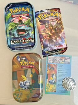 POKEMON TCG XY EVOLUTIONS GALAR PALS KANTO POWER K19 MINI TINS SET 2020 *SEALED* 820650807077 - Image 3