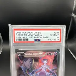 2025 Pokemon Destined Rivals Rocket’s Mewtwo #231 EN SIR Graded PSA 10 - Image 4