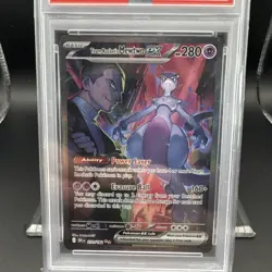 2025 Pokemon Destined Rivals Rocket’s Mewtwo #231 EN SIR Graded PSA 10 - Image 5