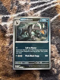 Houndoom (Poke Ball Pattern) 063/131 Sv: Prismatic Evolutions Holo NM Pokemon - Image 2