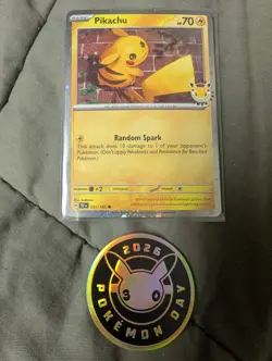 2026 Pokemon Day 30th Anniversary Pikachu 051 Stamped Promo With Coin - Image 1
