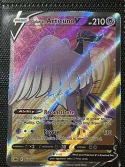 Galarian Articuno V Full Art 169/198 Chilling Reign Pokemon TCG NM - Image 1