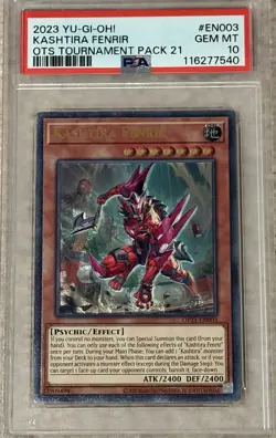Yu-Gi-Oh! Kashtira Fenrir OTS Tournament Pk. 21 Ultimate OP21-EN003 PSA 10 - Image 1