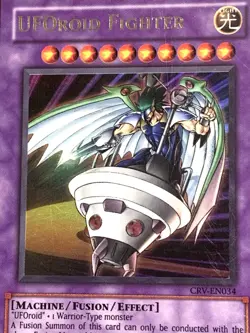 yugioh Uforoid Fighter CRV-EN034 Unlimited Edition Ultra Rare Played - Image 2