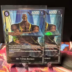2X OP14-090 Mr.1 (Daz.Bonez) Alt Art One Piece The Azure Sea's Seven English - Image 1