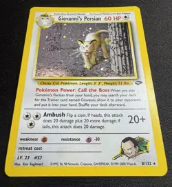 Pokemon Card Giovannis Persian Gym Challenge Holo Rare 8/132 NM Condition - Image 2