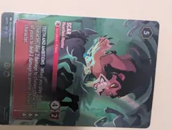 Lorcana Scar - Heartless Hunter Enchanted 14/P2 Store Championship NM Holo - Image 2