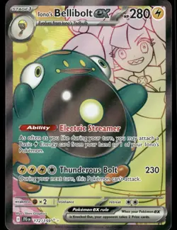 Pokemon Cards Iono's Bellibolt ex 172/159 Journey Together Ultra Rare NM *2 - Image 1