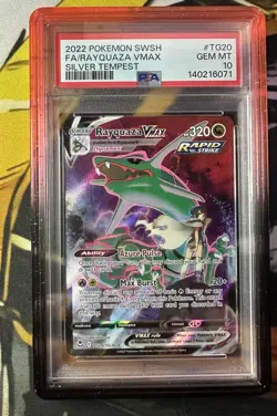 Rayquaza VMAX PSA 10 Silver Tempest Trainer Gallery TG20/TG30 Pokemon Card FA - Image 1