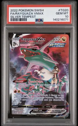 Rayquaza VMAX PSA 10 Silver Tempest Trainer Gallery TG20/TG30 Pokemon Card FA - Image 3
