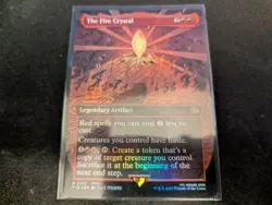 MTG Magic the Gathering FOIL The Fire Crystal Borderless FIN! - Image 1