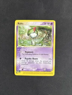 Pokemon TCG Ralts EX Sandstorm 74/100 Regular Common Non Holo - LP - Image 1