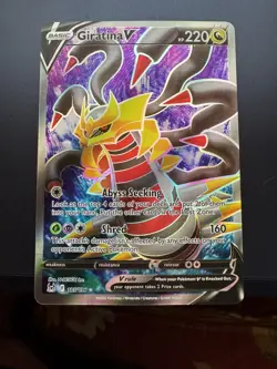 Pokemon Giratina V 185/196 Swsh11: Lost Origin Ultra Rare Full Art Holo 220 HP - Image 1