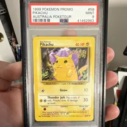 Pokemon Pikachu Australia Poketour Promo #58/102 PSA 9 Regular 1999 - Image 1