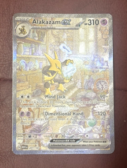 NM- 💎 ALAKAZAM EX #201 SIR 2023 POKEMON 151 – SCARLET & VIOLET - Image 1