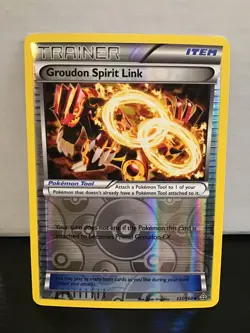 Groudon Spirit Link 131/160 Pokemon Primal Clash Reverse Holo Uncommon - Image 1