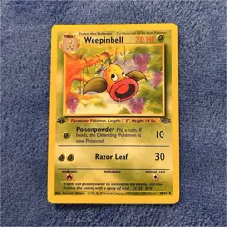 Pokemon 1st Edition Jungle Weepinbell 48/64 1999 Stage 1 Uncommon 70 HP - Image 1