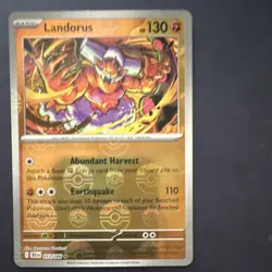 Pokemon Landorus 053/086 Sv: Black Bolt Holo Rare Poke Ball Pattern 130HP - Image 1