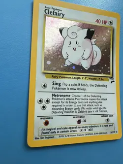 Clefairy 6/130 Base Set 2 Holo Rare Vintage WOTC Pokemon Card - Image 4