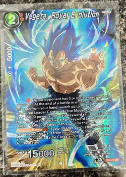 Vegeta, Royal Evolution-EB1-07 SR-Holo-Dragon Ball Super Card Game - Image 1