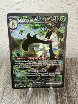 Pokemon Meowscarada ex 256/193 Paldea Evolved Holo Full Art Rare TCG Card - Image 1