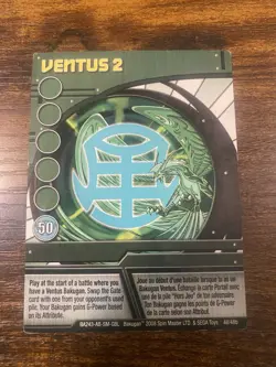 Bakugan Battle Brawlers | Ventus 2 💨 Green Ability Card | 48/48b Skyress - Image 1