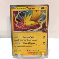 Pokemon Team Rocket's Zapdos (Cosmos Holo) 070/182 NM- Misc Cards & Products - Image 1