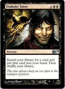 Diabolic Tutor U Magic 2012 (M12) 92 LP - Image 1
