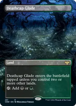 MTG NM English 1x Deathcap Glade ~~ Borderless English Innistrad: Crimson Vow - Image 1