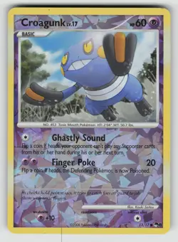 Croagunk 13/17 Common POP Series 8 Pokemon vLP Cracked Ice - Image 1