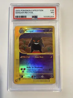 Pokemon Expedition Base Set Gengar 048/165 Rare Reverse Holo PSA 7 English - Image 1