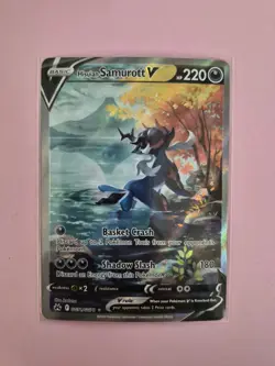 Pokemon Hisuian Samurott V GG51 Sword & Shield Crown Zenith Galarian Gallery - Image 1