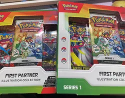 LOT OF 2 - Pokemon First Partner Illustration Collection Series 1 Boxes, Sealed - Image 1
