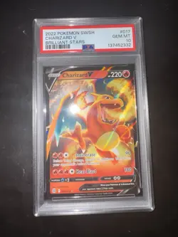 Charizard V PSA 10 Brilliant Stars Pokemon Sword & Shield Brilliant Stars - #17 - Image 1