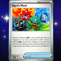 Ogre's Mask - Uncommon - Pokemon Scarlet & Violet Twilight Masquerade #159/167 - Image 1
