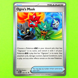 Ogre's Mask - Uncommon - Pokemon Scarlet & Violet Twilight Masquerade #159/167 - Image 3