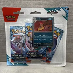 Pokemon TCG Scarlet & Violet Journey Together Blister Pack 3 Scraggy Promo - Image 1