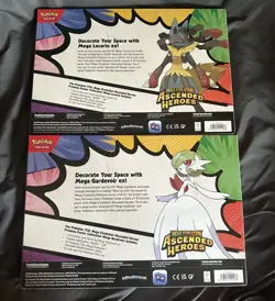 Pokemon Ascended Heroes Poster Collection Lucario & Gardevoir NEW | FAST SHIP🚚✅ - Image 2