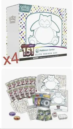 Pokemon 151 Pokemon Center Exclusive Elite Trainer Box Sealed Case ETB Preorder - Image 2